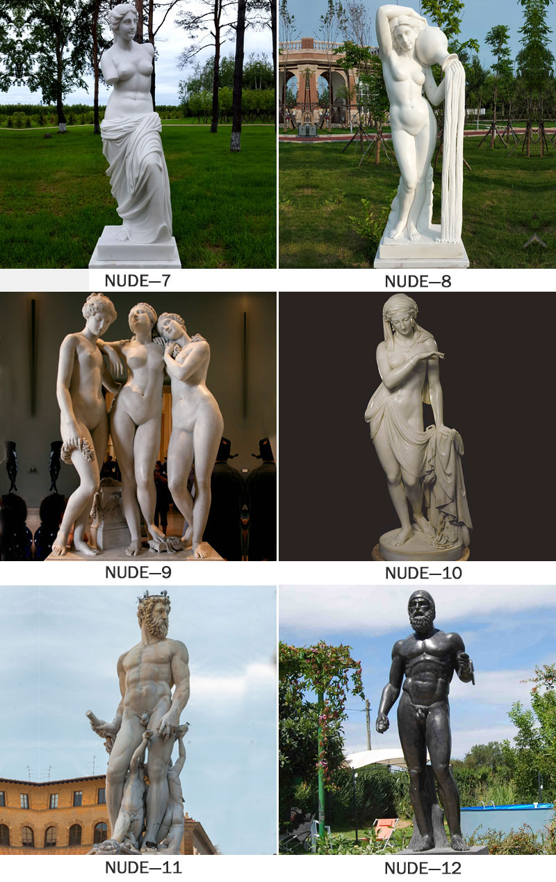 marble nude statues nude man statue italy garden
